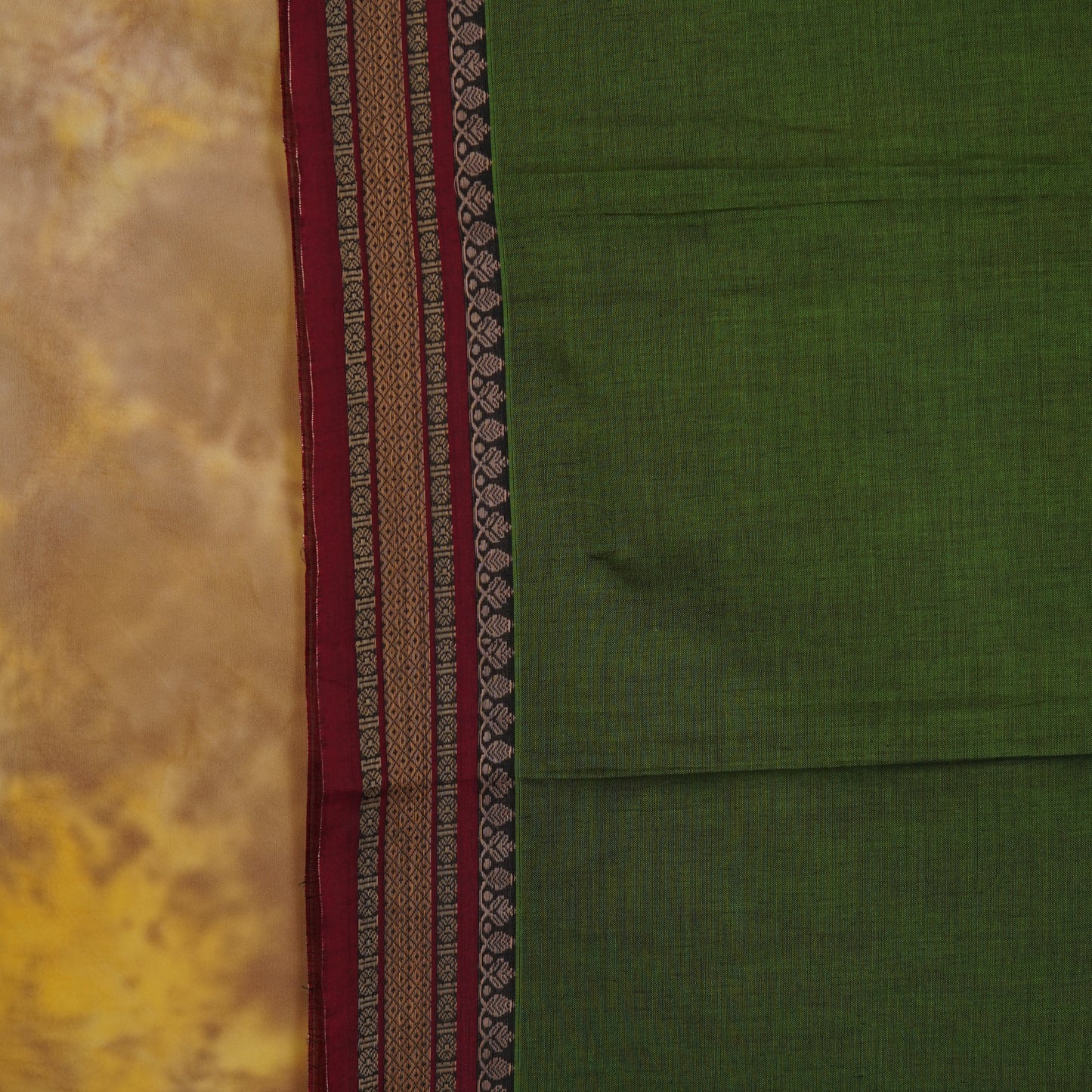 Rudraksha Double Border - Narayanavanam Mercerized Cotton
