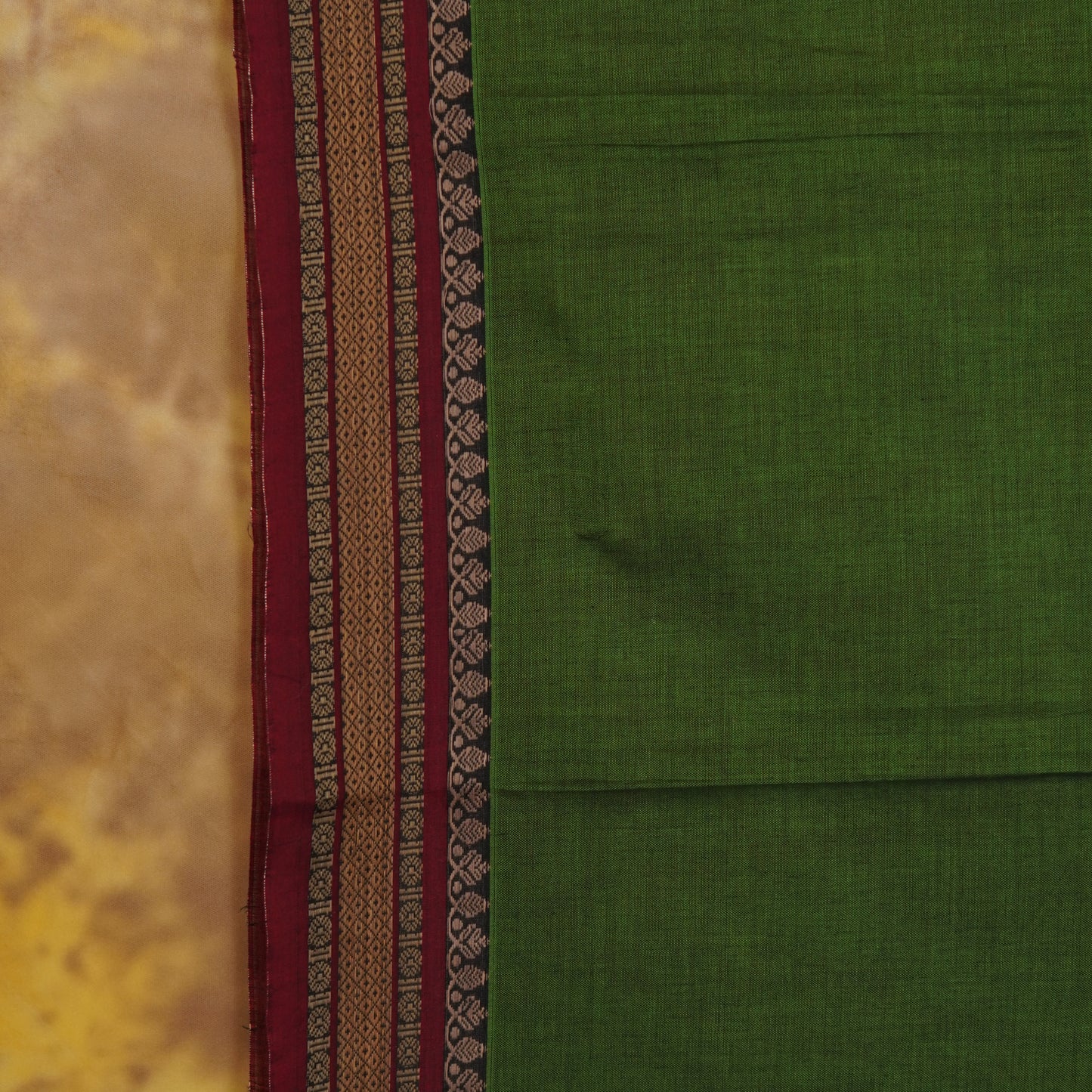 Rudraksha Double Border - Narayanavanam Mercerized Cotton