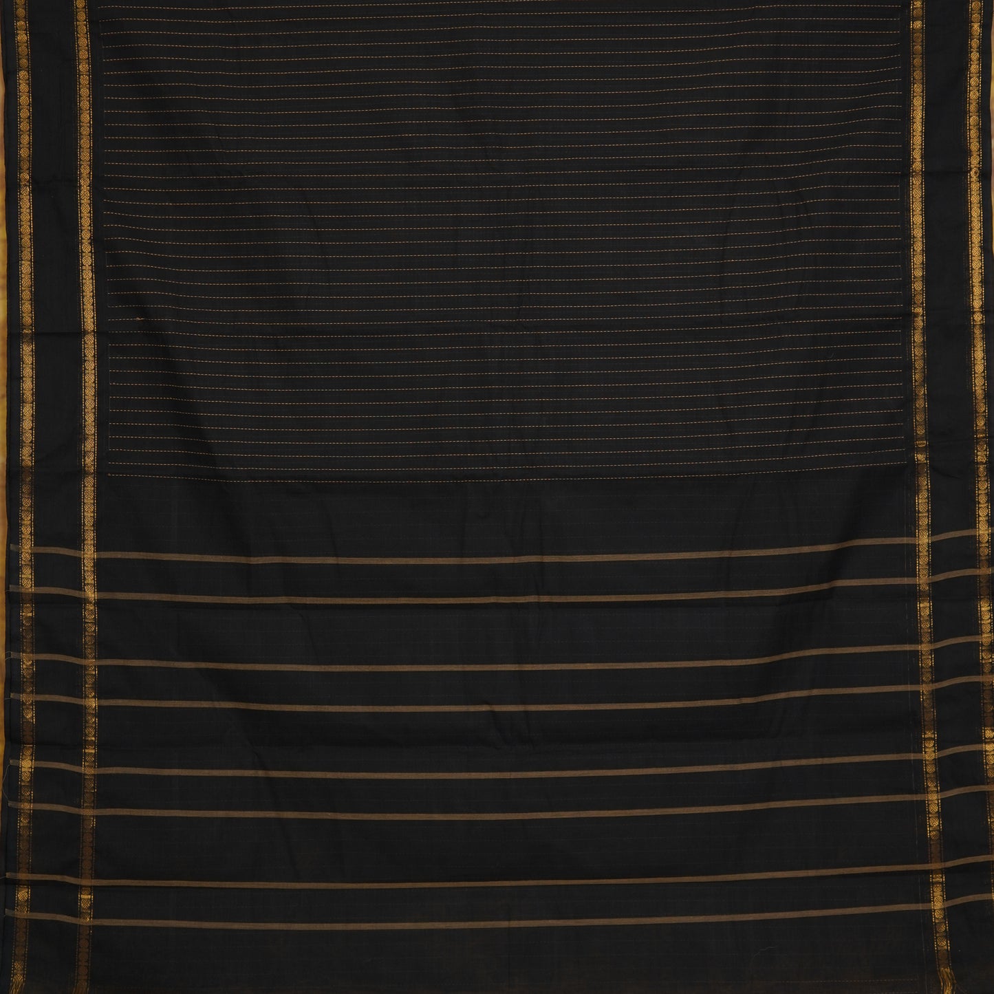 Rudraksha Gap Border Kanchi Cotton (without Blouse)
