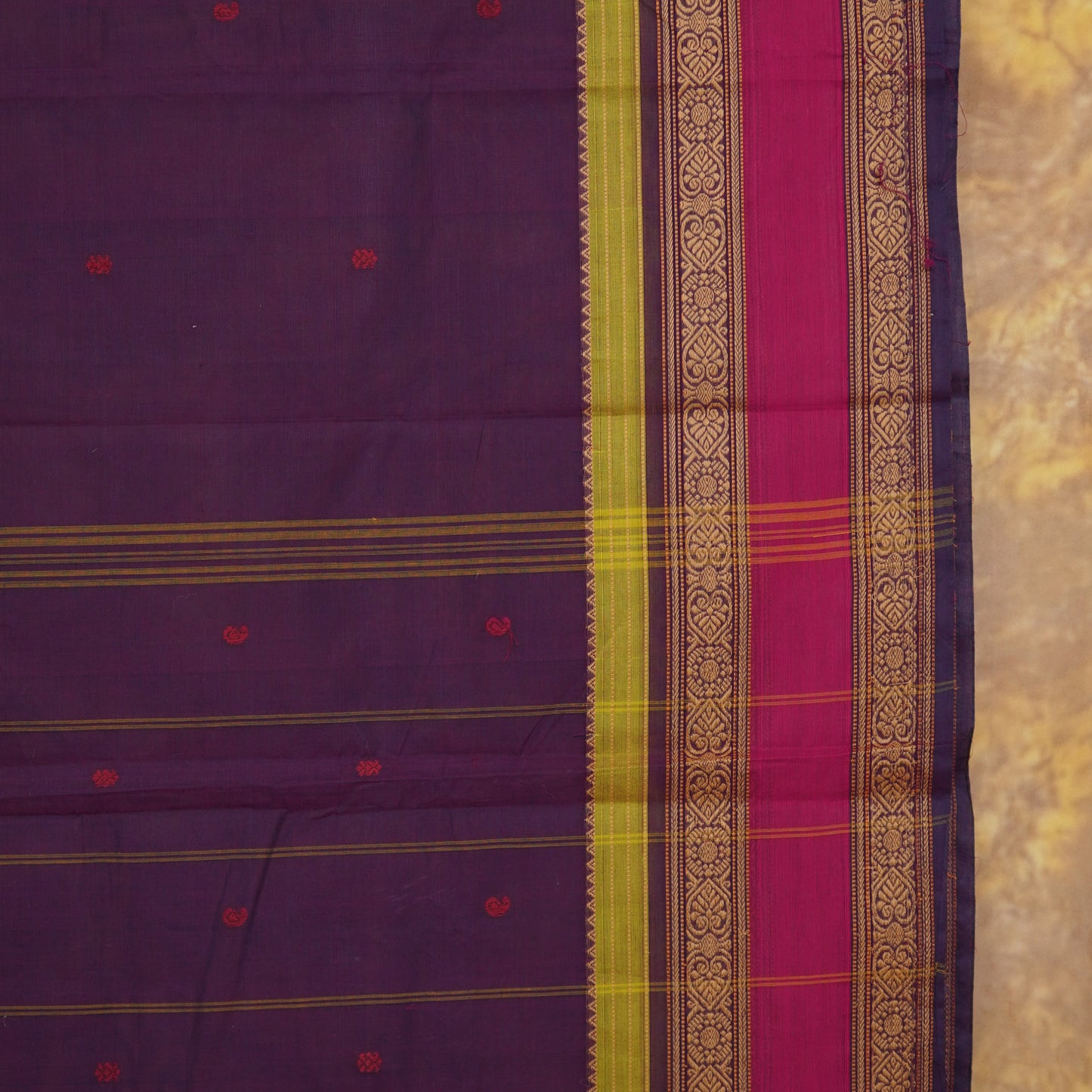 Gap Border Kanchi Cotton