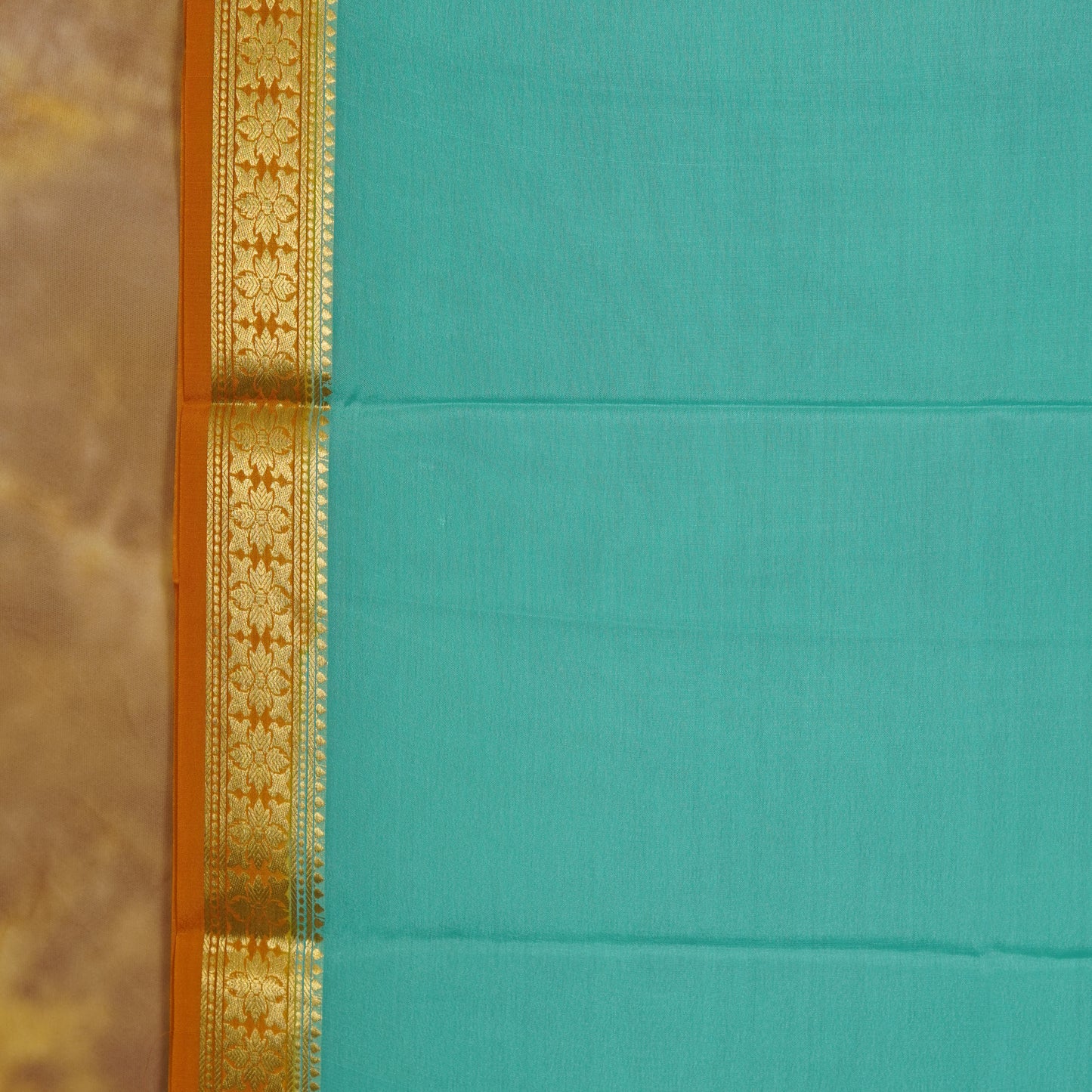Floral Small Border - Mysore Silk