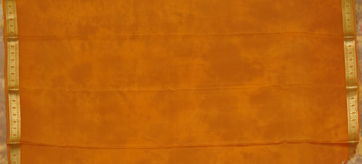 Floral Small Border - Mysore Silk