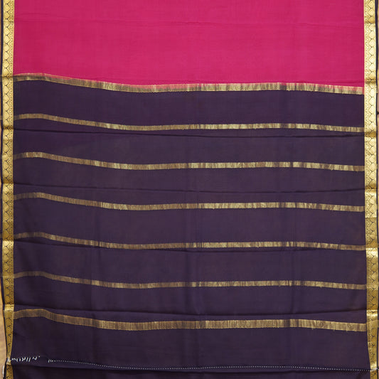 Floral Small Border - Mysore Silk
