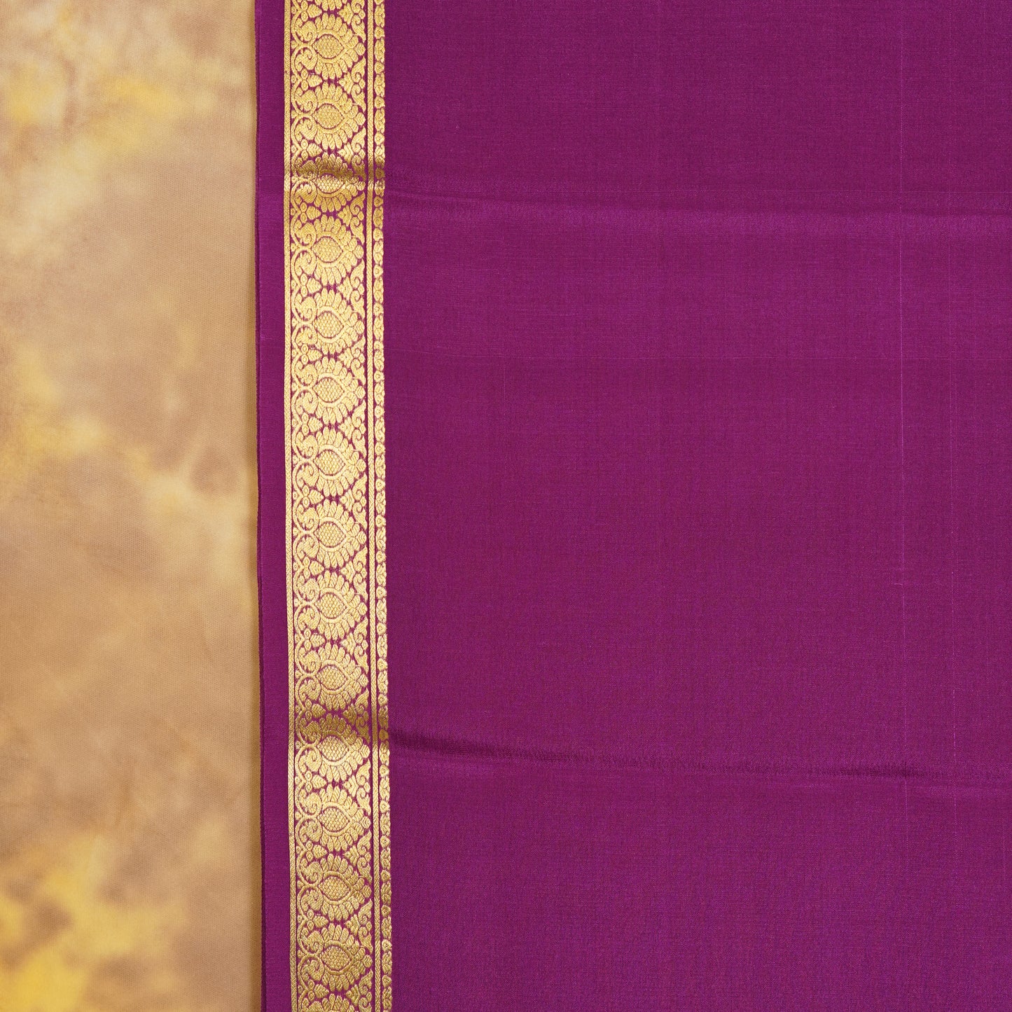 Floral Small Border - Mysore Silk