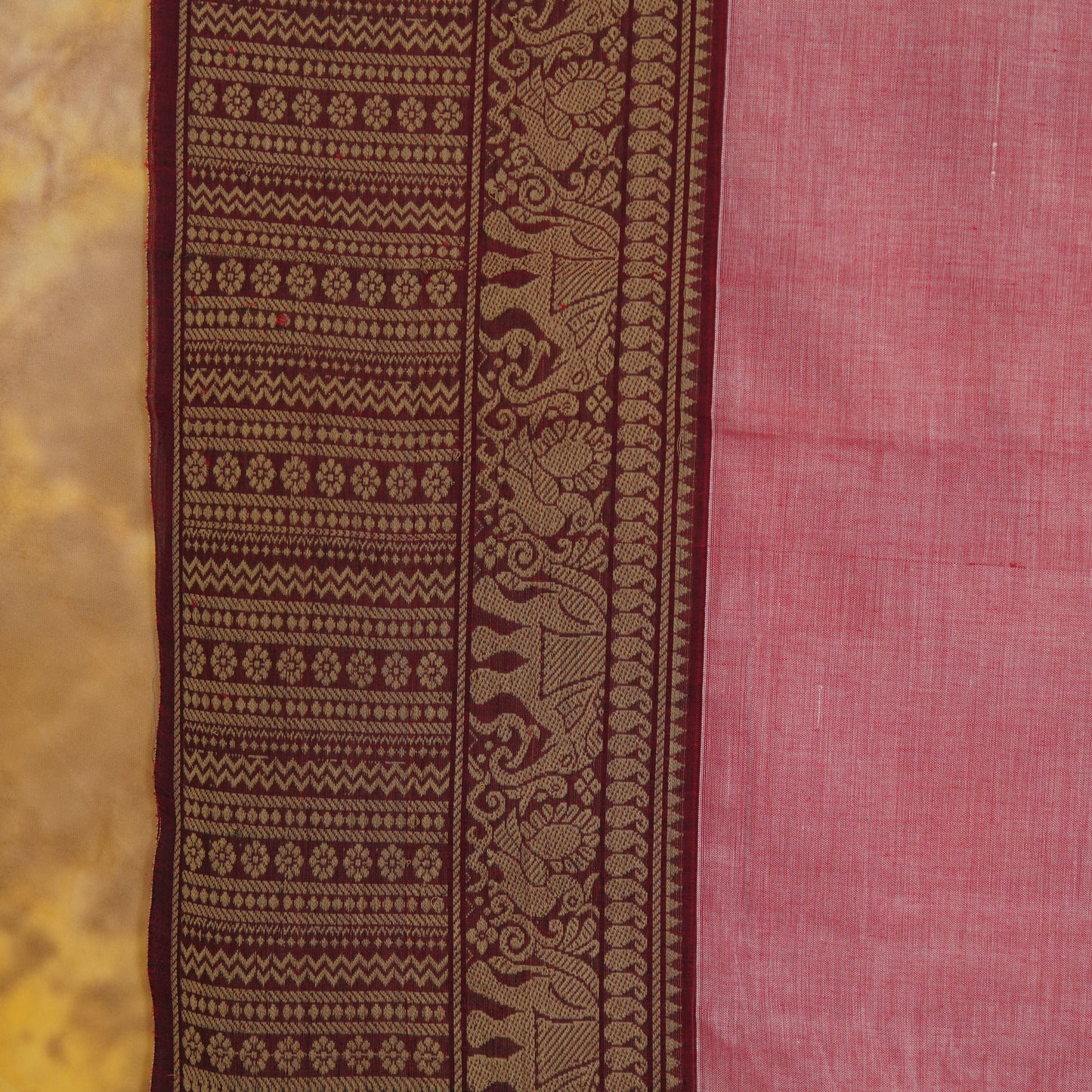 Elephant Border - Narayanavanam Mercerized Cotton