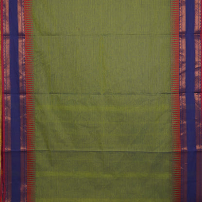 Elephant Border Kanchi Cotton (without Blouse)