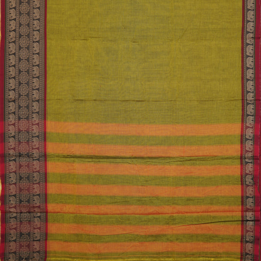 Elephant Border - Narayanavanam Mercerized Cotton