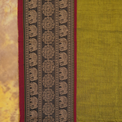 Elephant Border - Narayanavanam Mercerized Cotton