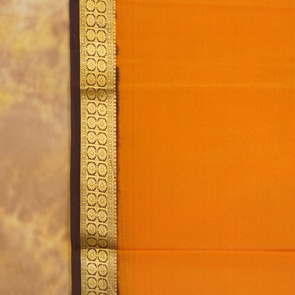 Floral Box Border - Mysore Silk