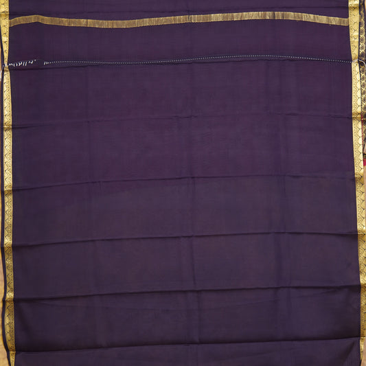 Floral Small Border - Mysore Silk