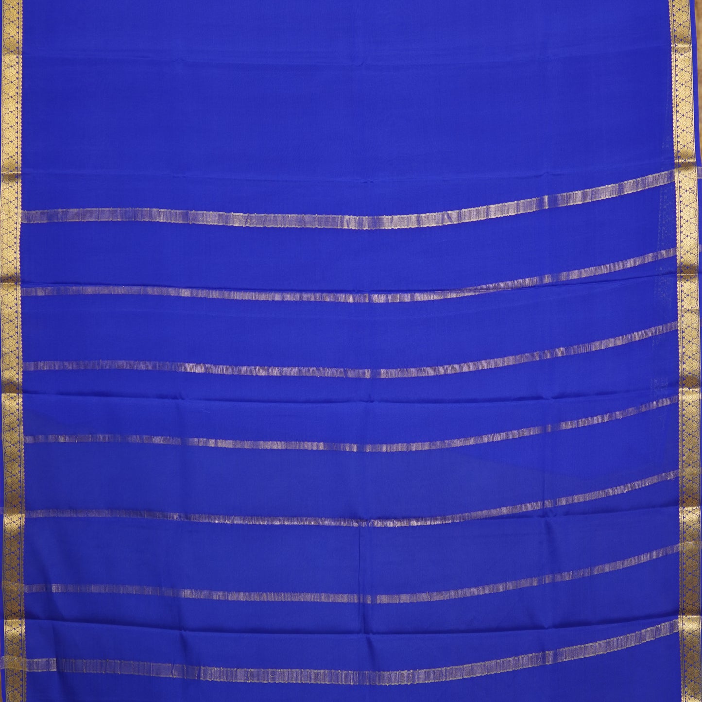 Floral Small Border - Mysore Silk