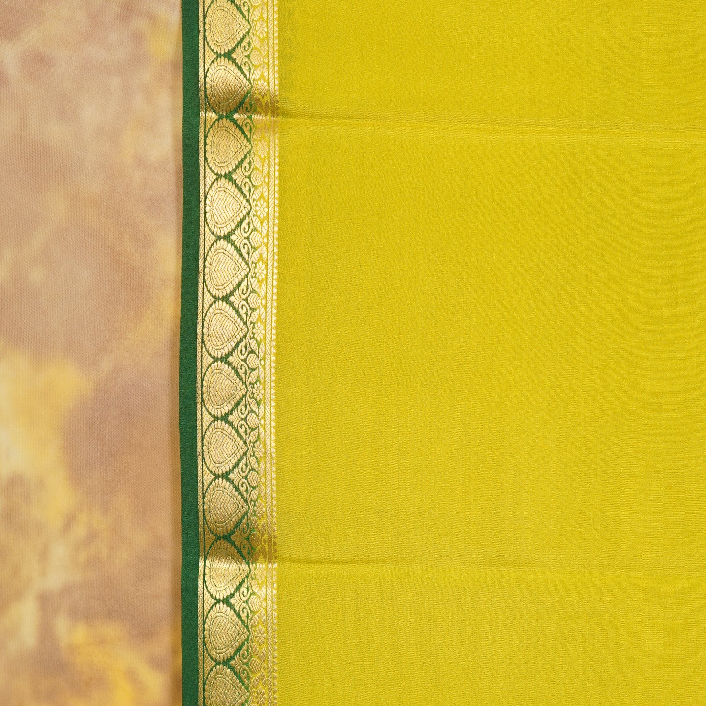 Floral Small Border - Mysore Silk
